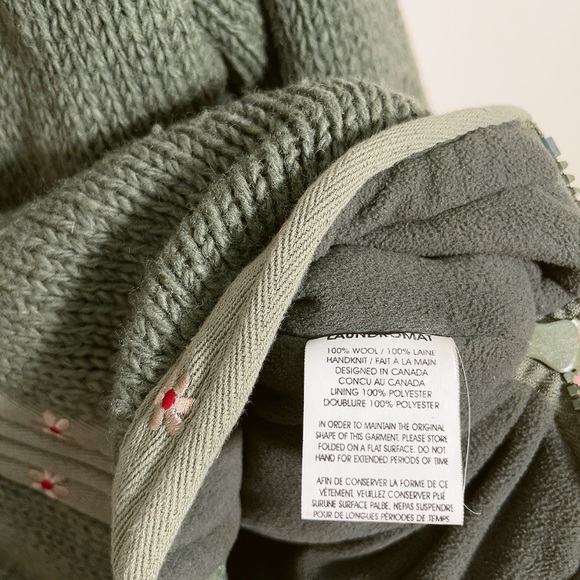 LAUNDROMAT | CHUNKY GREEN WOOL CARDIGAN - Picture 10 of 14
